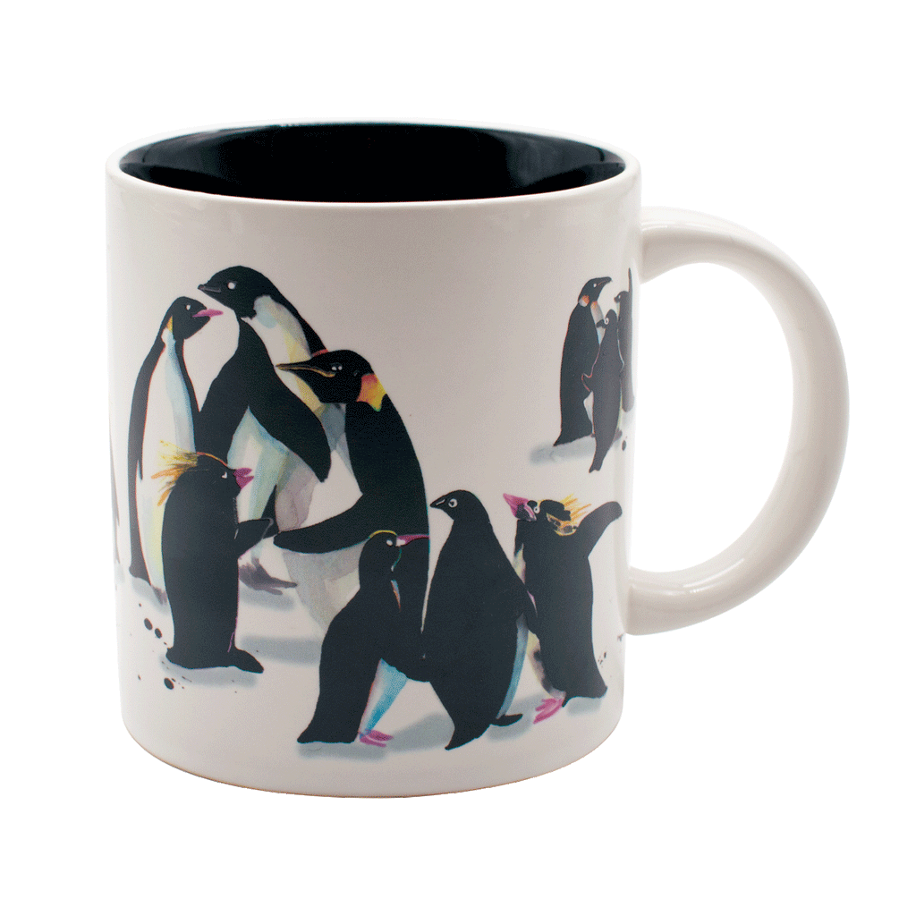 Cozy up with this adorable Chilly Penguin Ceramic Mug