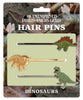 Product photo of Dinosaurs Hair Pins Set, a novelty gift manufactured by The Unemployed Philosophers Guild.