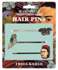 Product photo of Frida Kahlo Hair Pins Set, a novelty gift manufactured by The Unemployed Philosophers Guild.