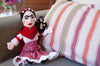 Product photo of Frida Kahlo Plush Doll, a novelty gift manufactured by The Unemployed Philosophers Guild.
