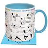 Product photo of How To Do Yoga Mug, a novelty gift manufactured by The Unemployed Philosophers Guild.
