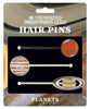 Product photo of Planets Hair Pins Set, a novelty gift manufactured by The Unemployed Philosophers Guild.
