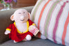Product photo of Sitting Buddha Plush Doll, a novelty gift manufactured by The Unemployed Philosophers Guild.