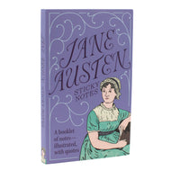 Purple cover of Jane Austen trifold sticky notebook