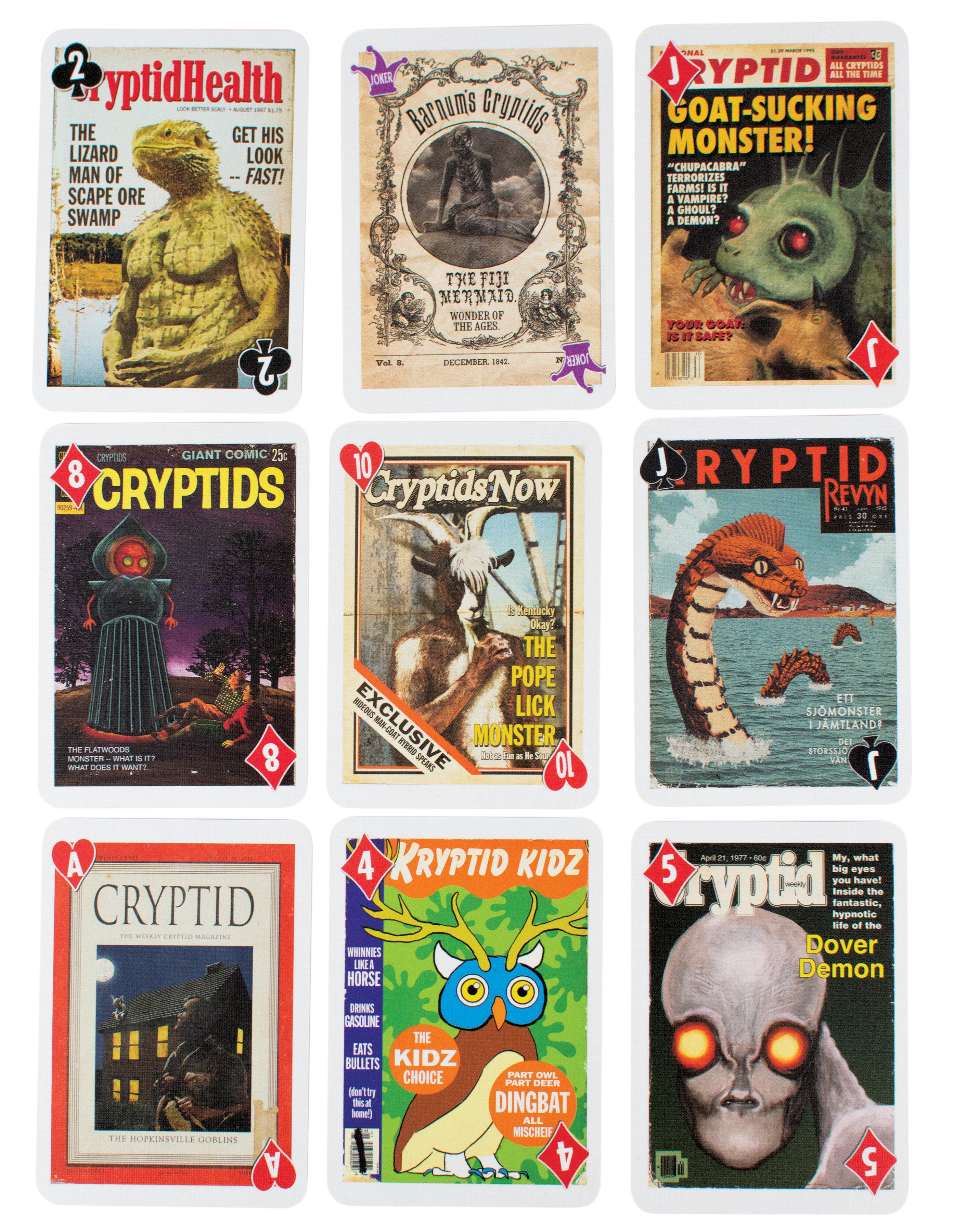 Cryptid Playing Card Set The Unemployed Philosophers Guild Cryptid Playing Card Set The Unemployed Philosophers Guild