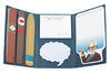 Fully opened Freudian Slips Sticky Note trifold booklet.