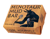 Wrapping of Minotaur Mud Bar with illustration and text on a white background