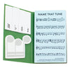 Left flap and inside cover of Musical Notes sticky notes trifold booklet.