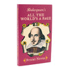 Cover of Shakespeare's All the World's a Page Sticky Notes trifold booklet.