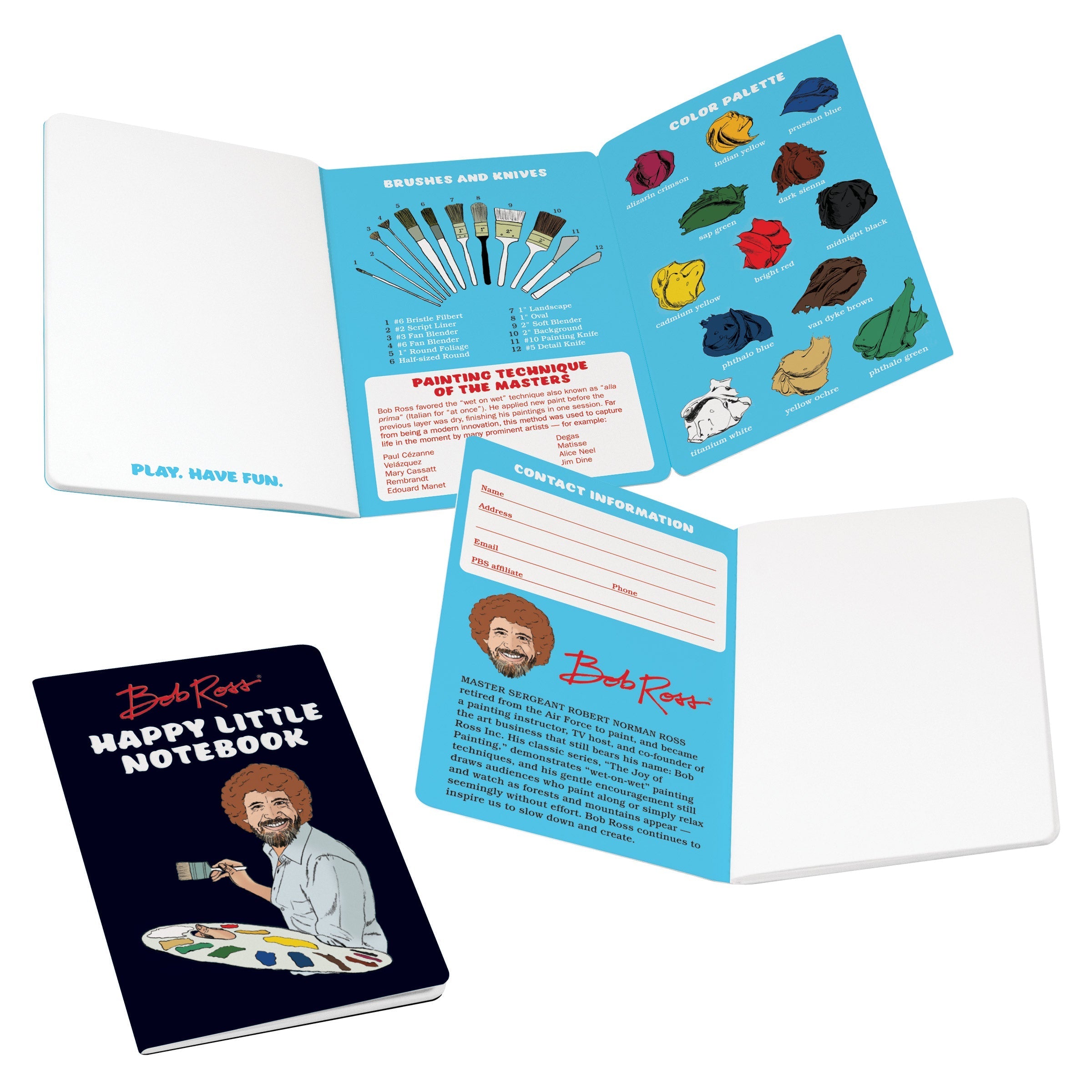 Ross Note Book Bob Ross Notebook – The Unemployed Philosophers Guild