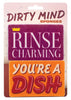 Product photo of Rinse Charming Sponge Set, a novelty gift manufactured by The Unemployed Philosophers Guild.