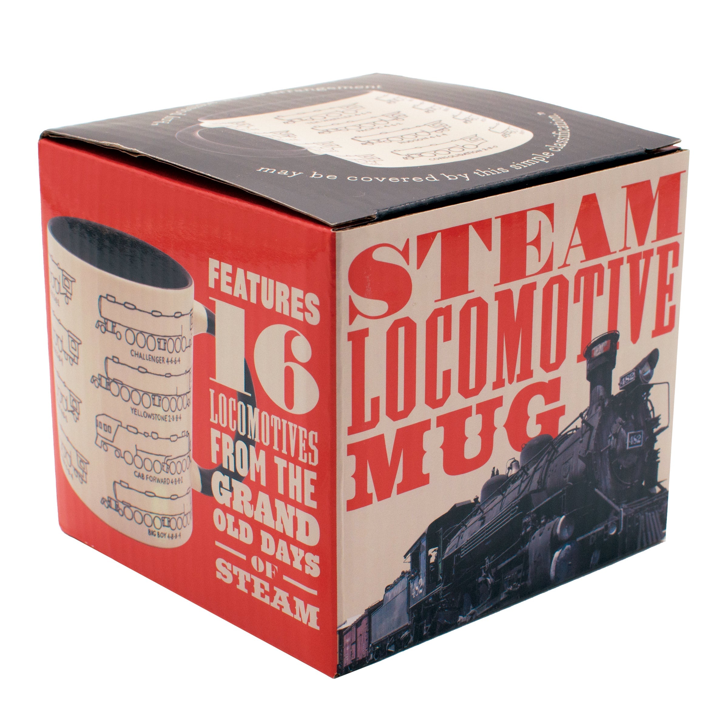 Product photo of Steam Locomotive Mug, a novelty gift manufactured by The Unemployed Philosophers Guild.