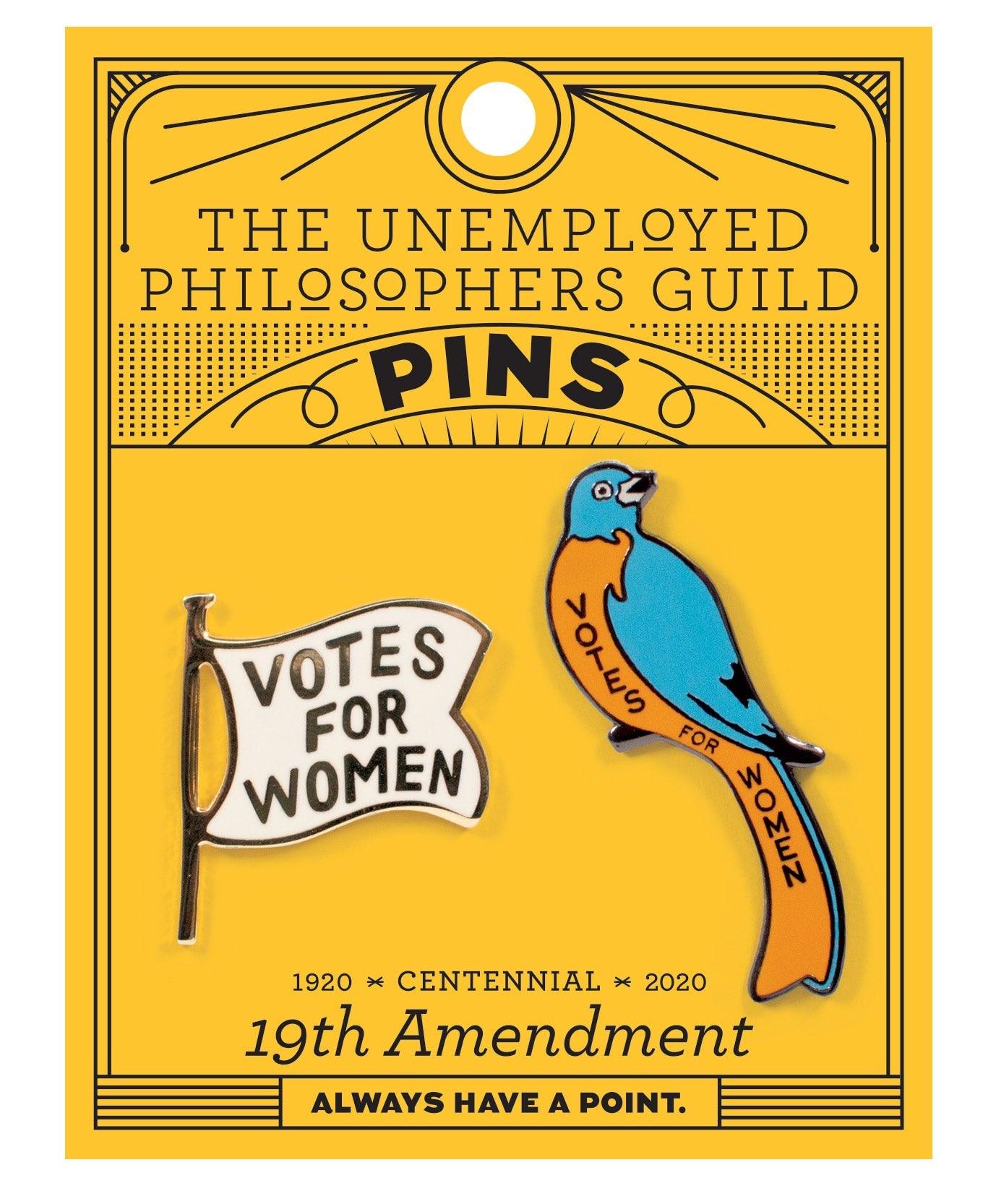19th Amendment Enamel Pin Set  Smart and Funny Gifts by UPG – The  Unemployed Philosophers Guild