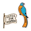 Product photo of 19th Amendment Enamel Pin Set, a novelty gift manufactured by The Unemployed Philosophers Guild.