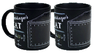 Image of Schrodinger's cat set image transforming with hot liquid.