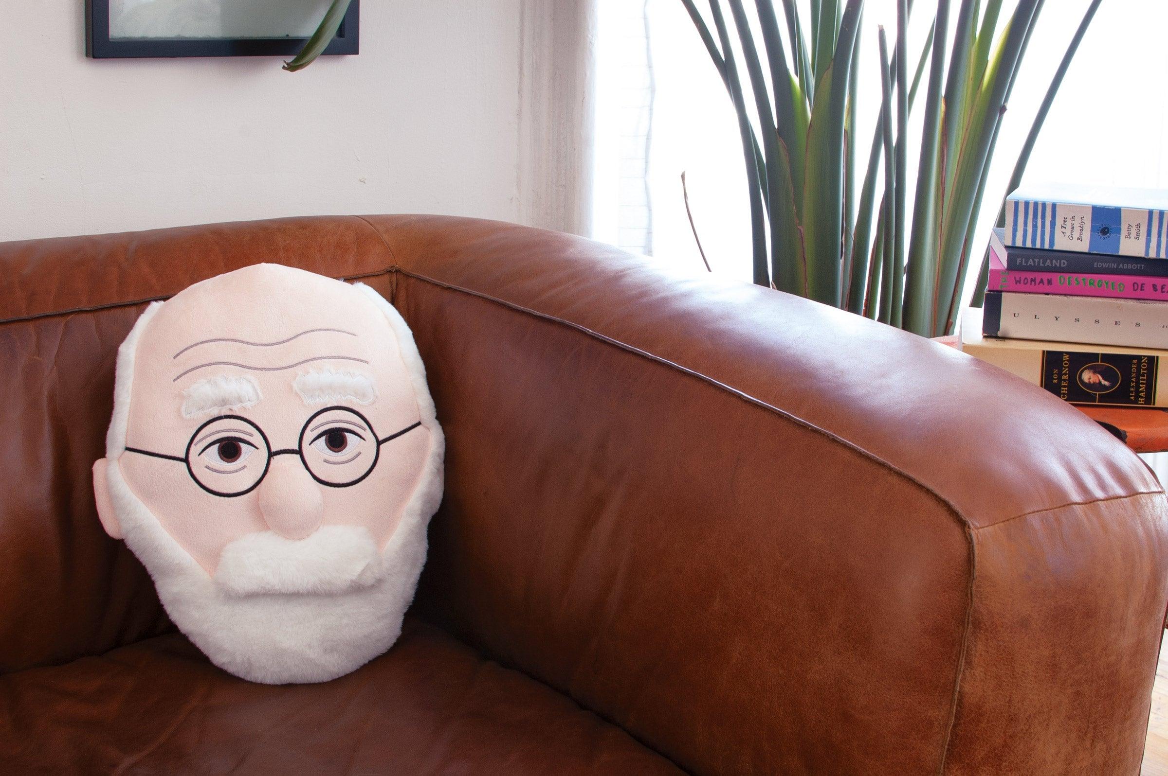 Product photo of Freud Stuffed Portrait, a novelty gift manufactured by The Unemployed Philosophers Guild.