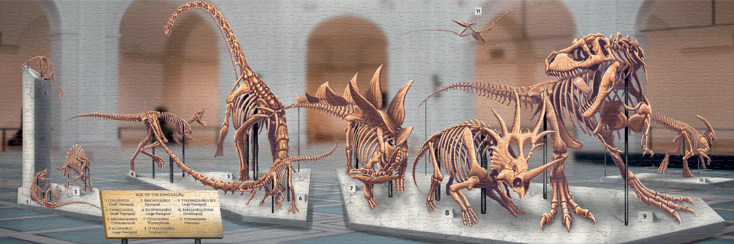 Product photo of Age of the Dinosaurs Jigsaw Puzzle, a novelty gift manufactured by The Unemployed Philosophers Guild.