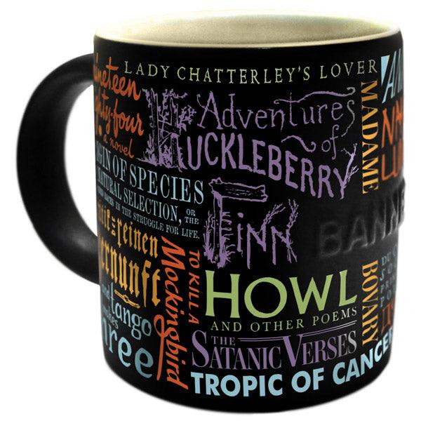 Product photo of Banned Book Mug, a novelty gift manufactured by The Unemployed Philosophers Guild.