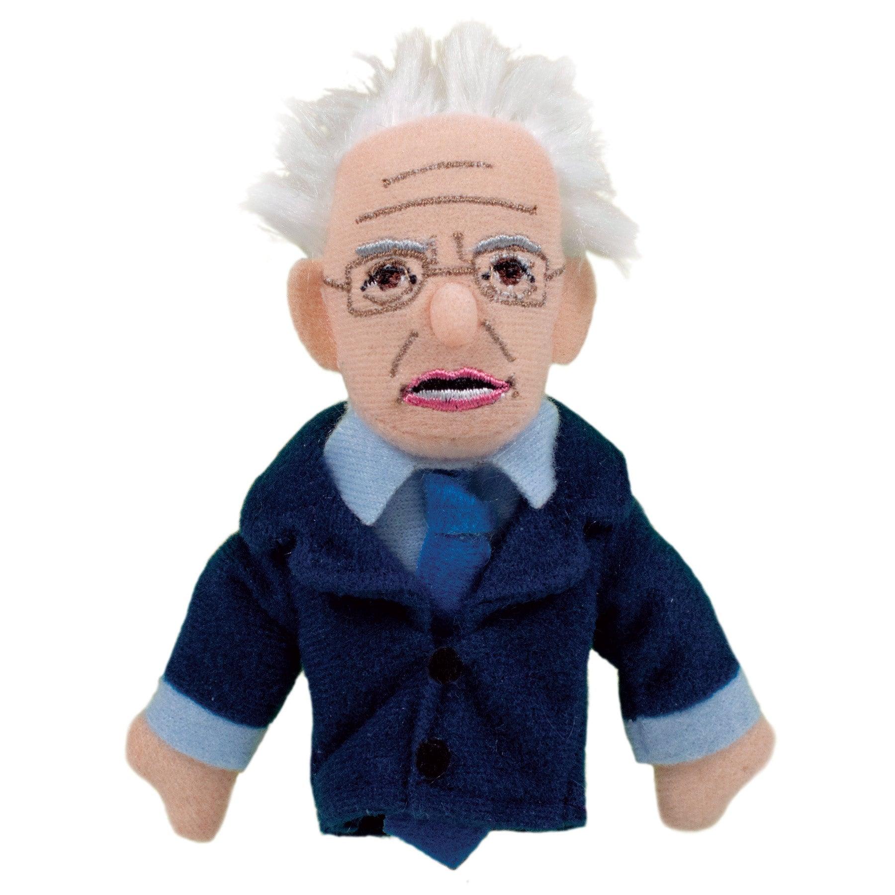 Product photo of Bernie Sanders Finger Puppet, a novelty gift manufactured by The Unemployed Philosophers Guild.