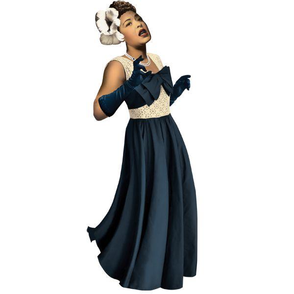 Product photo of Billie Holiday Greeting Card, a novelty gift manufactured by The Unemployed Philosophers Guild.