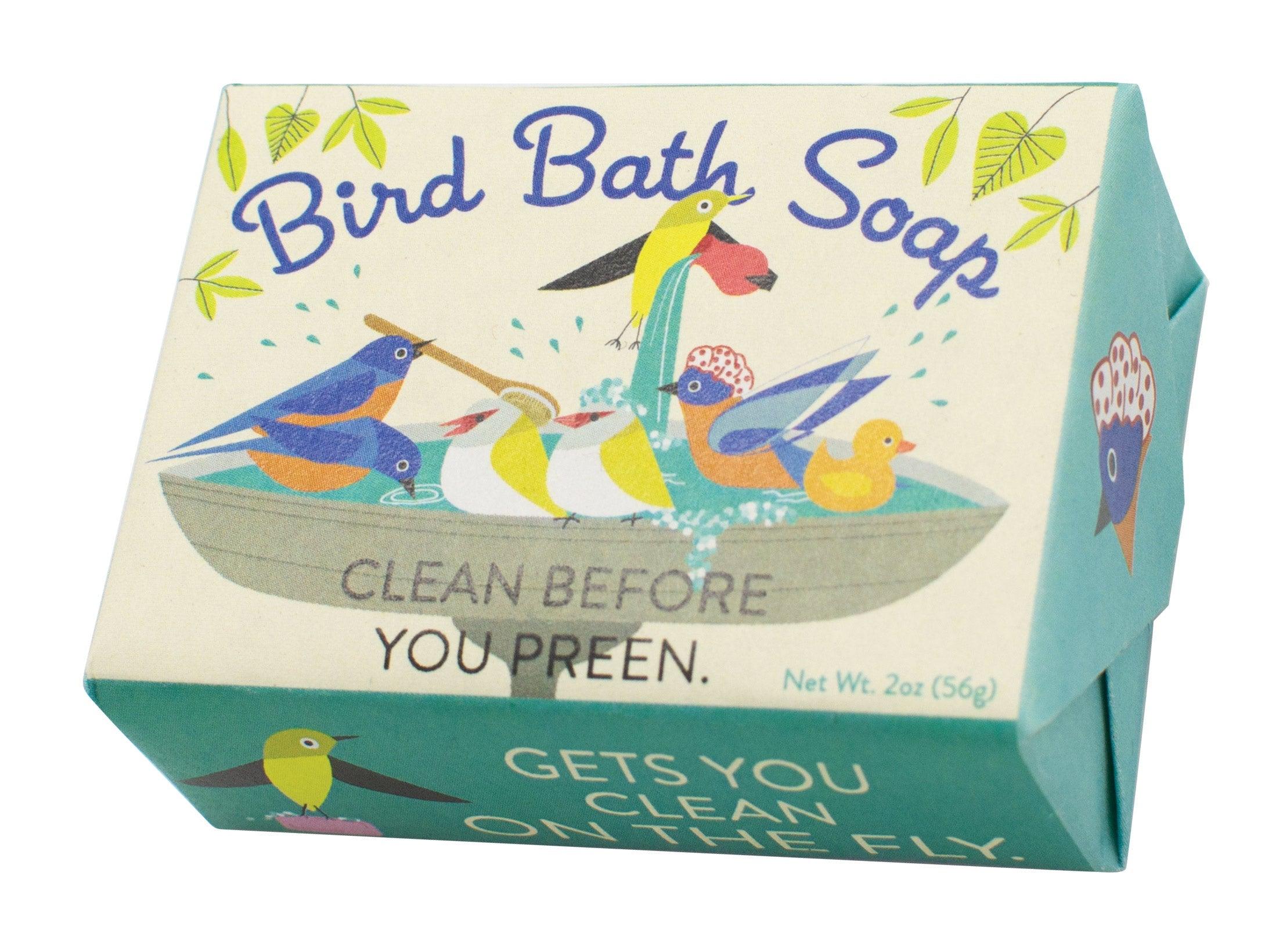 Product photo of Bird Bath Soap, a novelty gift manufactured by The Unemployed Philosophers Guild.