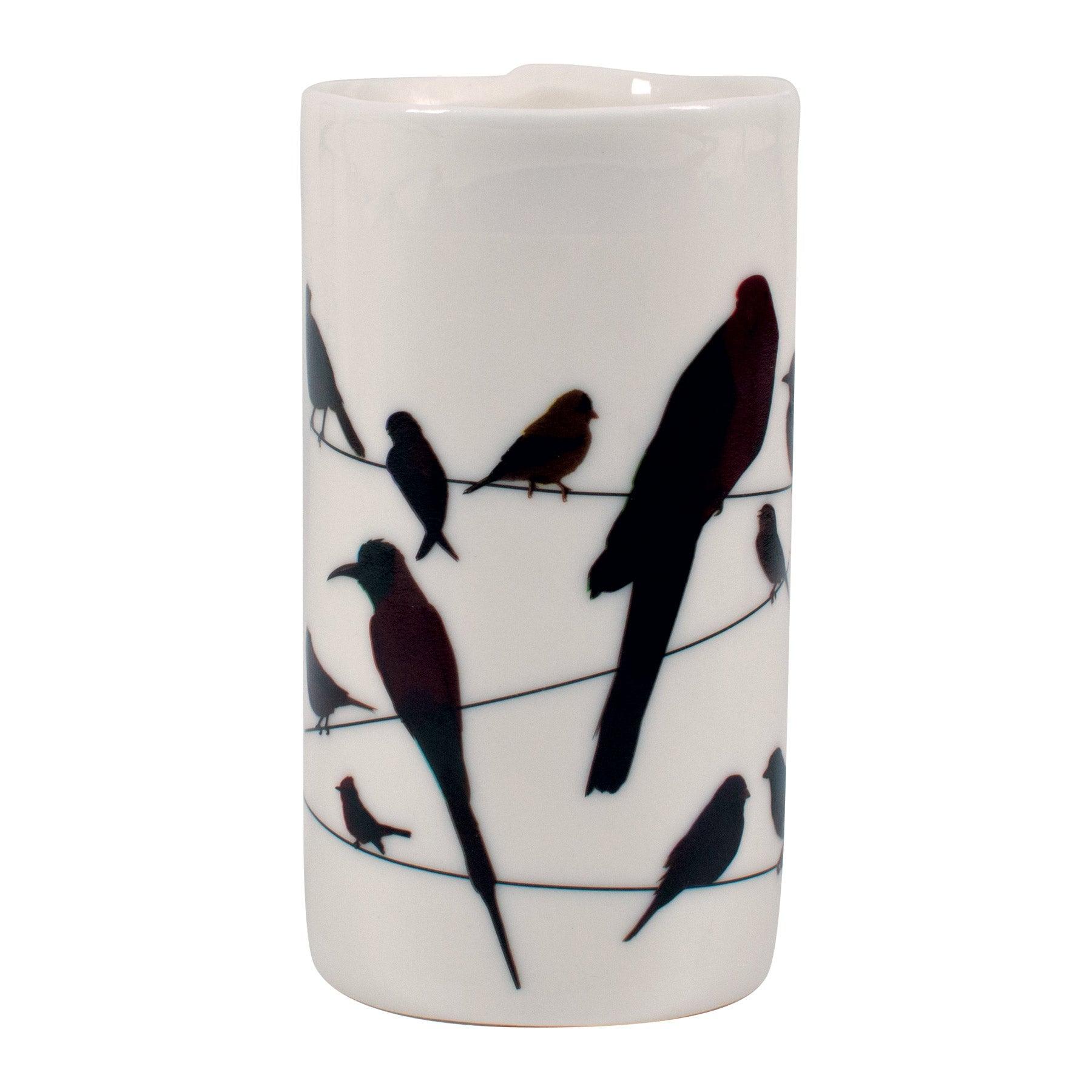 Product photo of Birds on a Wire Transforming Tealight Holder, a novelty gift manufactured by The Unemployed Philosophers Guild.