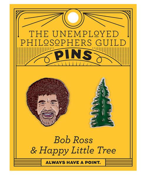 Bob Ross Enamel Pin Set  Smart and Funny Gifts by UPG – The Unemployed  Philosophers Guild