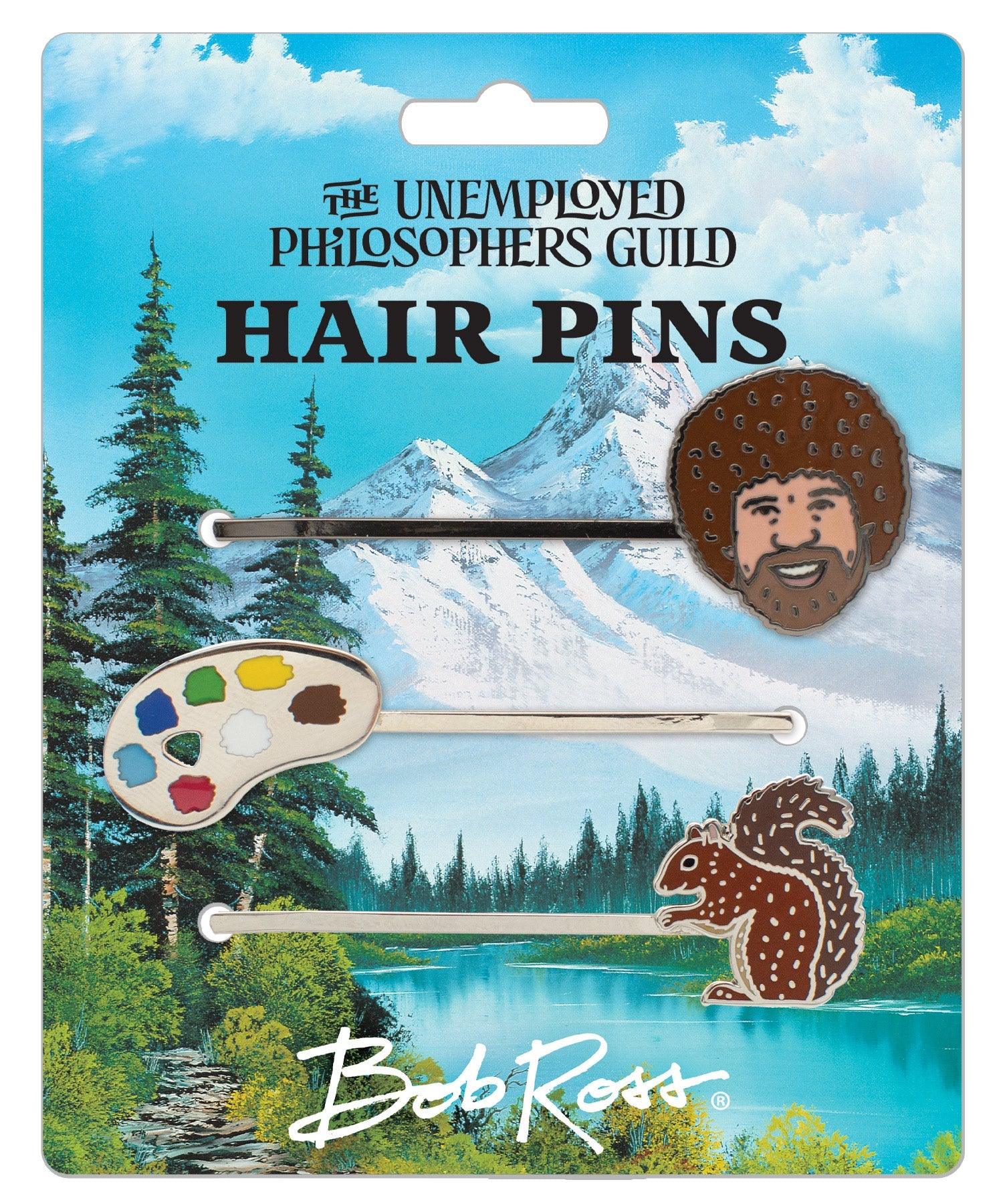 Bob Ross Hair Pins – The Unemployed Philosophers Guild