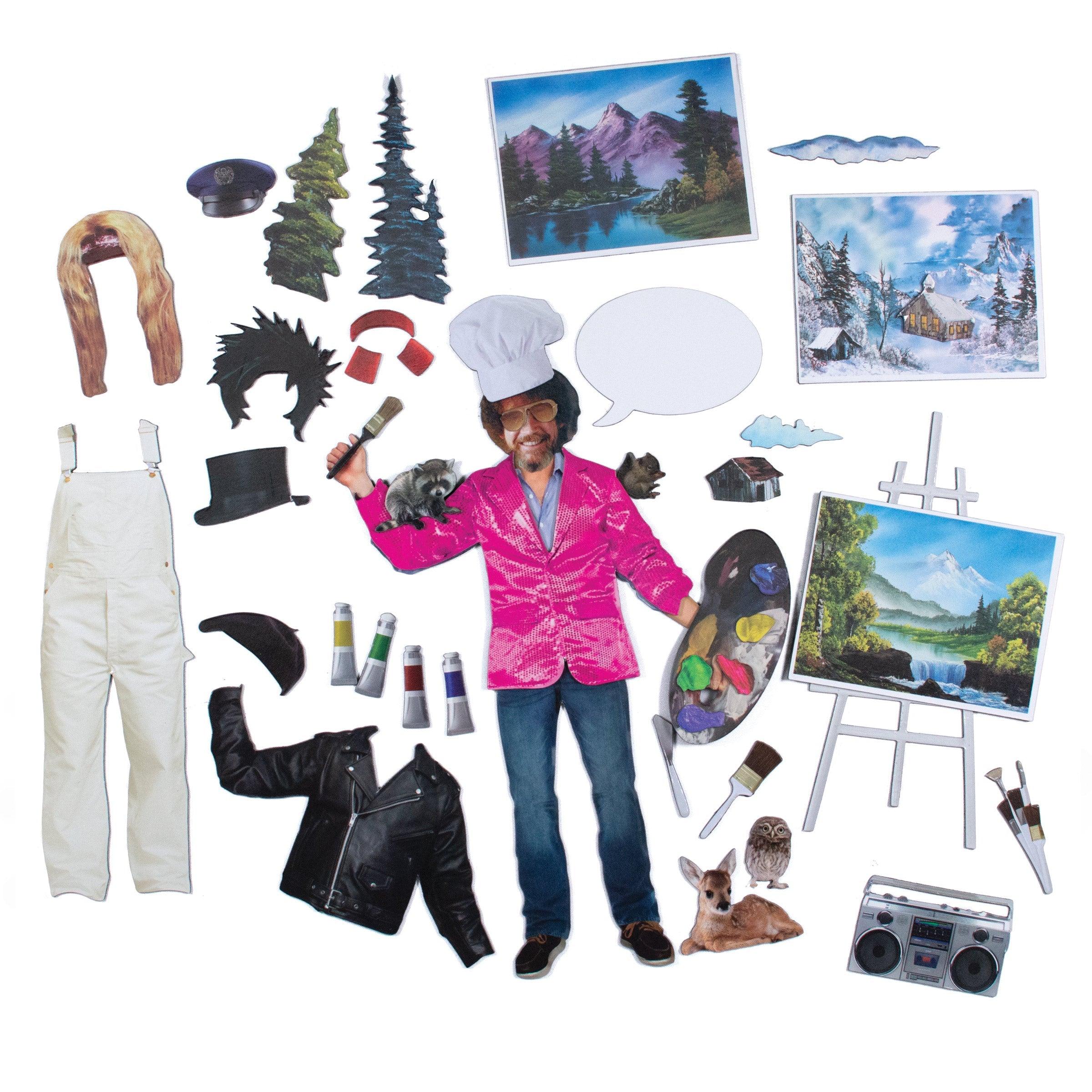 bob ross gear Joy of Painting Bob Ross Magnetic Dress Up Set