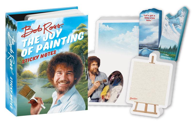 Product photo of Bob Ross Sticky Notes, a novelty gift manufactured by The Unemployed Philosophers Guild.