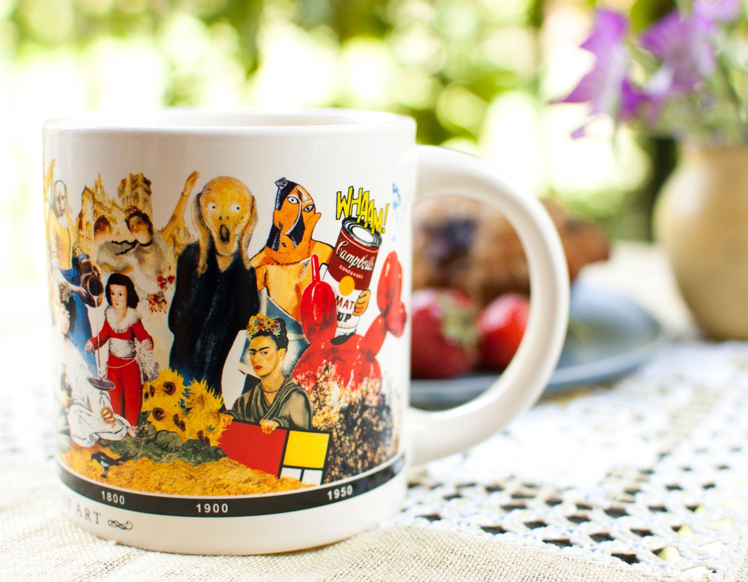 Brief History of Art Coffee Mug - History's Greatest Masterpieces From Da Vinci to Koons - Comes in a Fun Gift Box Brief History of Art Coffee Mug - History's Greatest Masterpieces From Da Vinci to Koons - Comes in a Fun Gift Box
