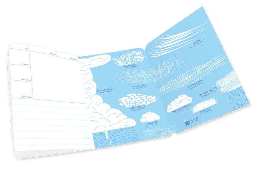 Product photo of Cloudspotting Notebook, a novelty gift manufactured by The Unemployed Philosophers Guild.