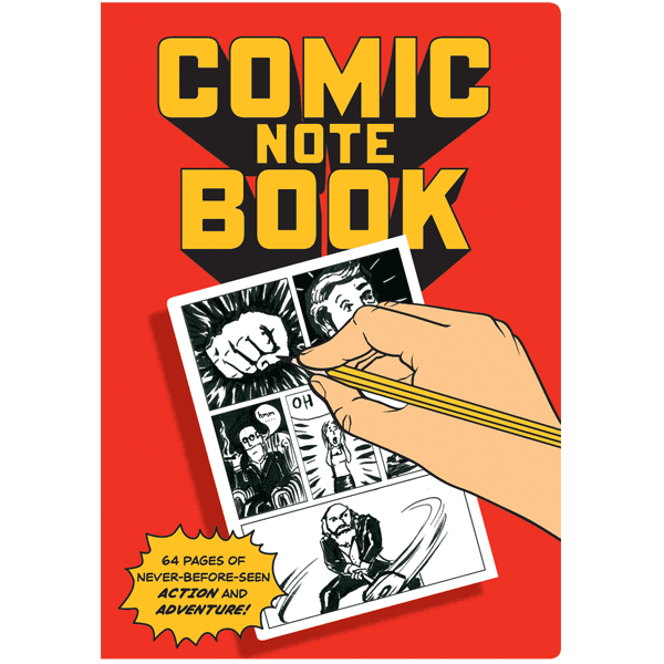 Product photo of Comic Book Notebook, a novelty gift manufactured by The Unemployed Philosophers Guild.