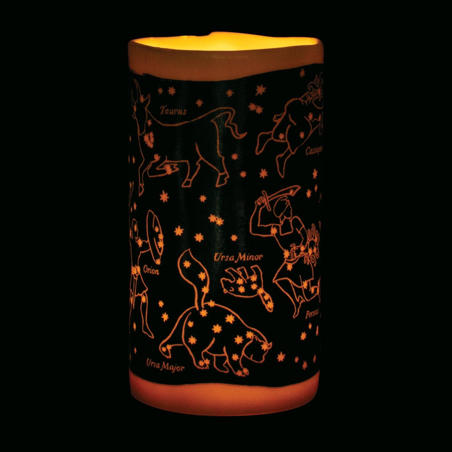 Product photo of Constellations Transforming Tealight Holder, a novelty gift manufactured by The Unemployed Philosophers Guild.