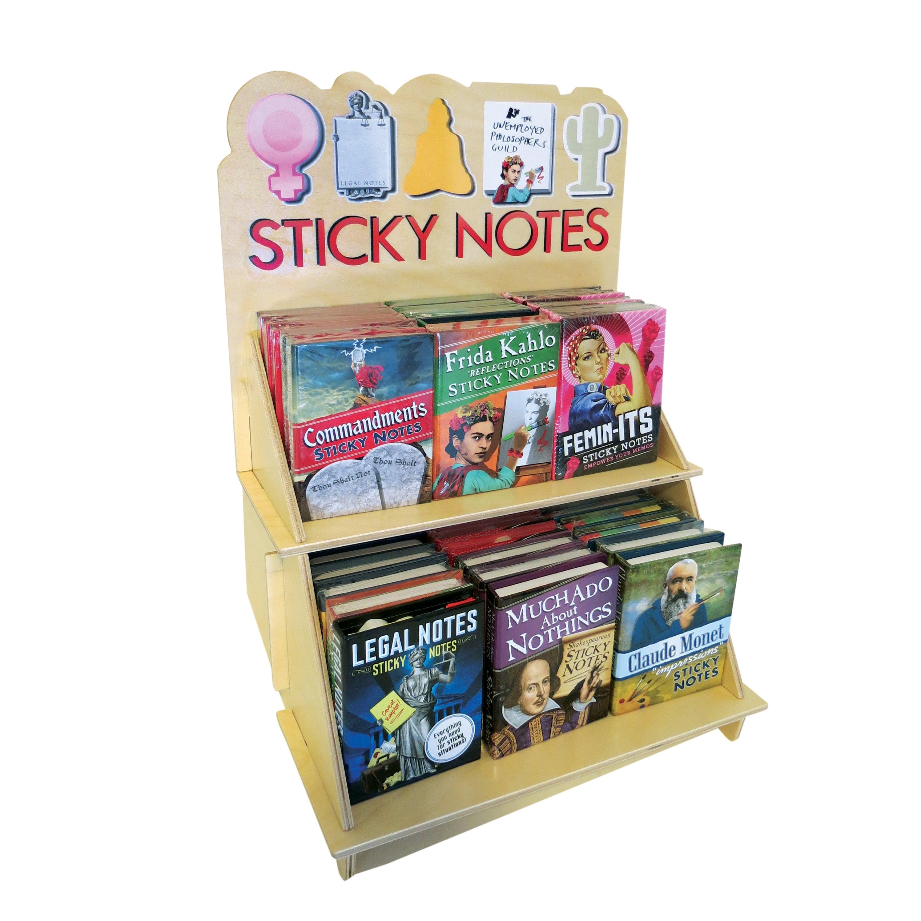 Product photo of Countertop Sticky Note Rack, a novelty gift manufactured by The Unemployed Philosophers Guild.