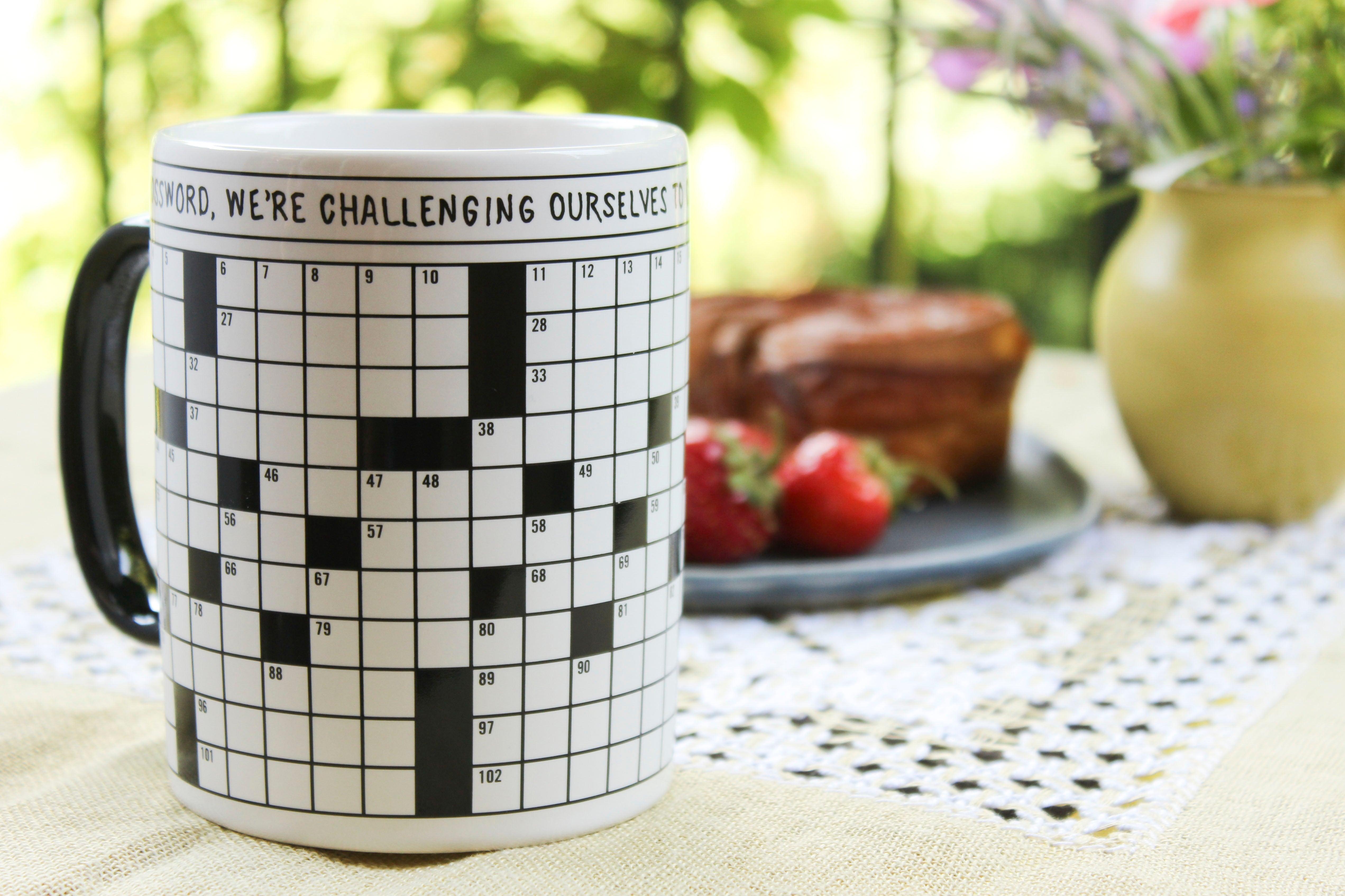 Crossword Puzzle Mug Smart and Funny Gifts by UPG The Unemployed
