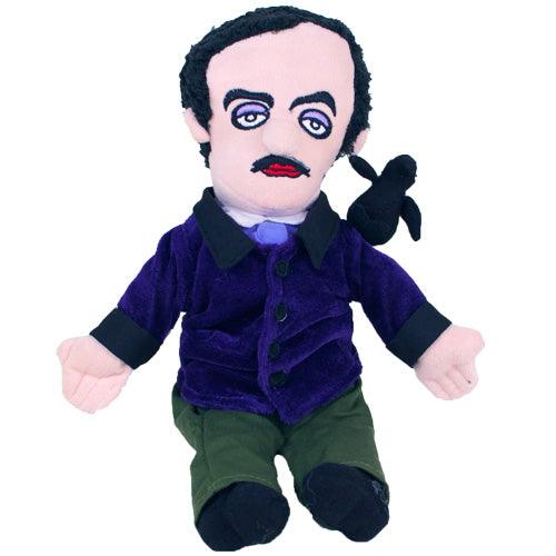 Product photo of Edgar Allan Poe Plush Doll, a novelty gift manufactured by The Unemployed Philosophers Guild.