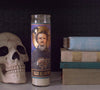 Product photo of Edgar Allan Poe Secular Saint Candle, a novelty gift manufactured by The Unemployed Philosophers Guild.