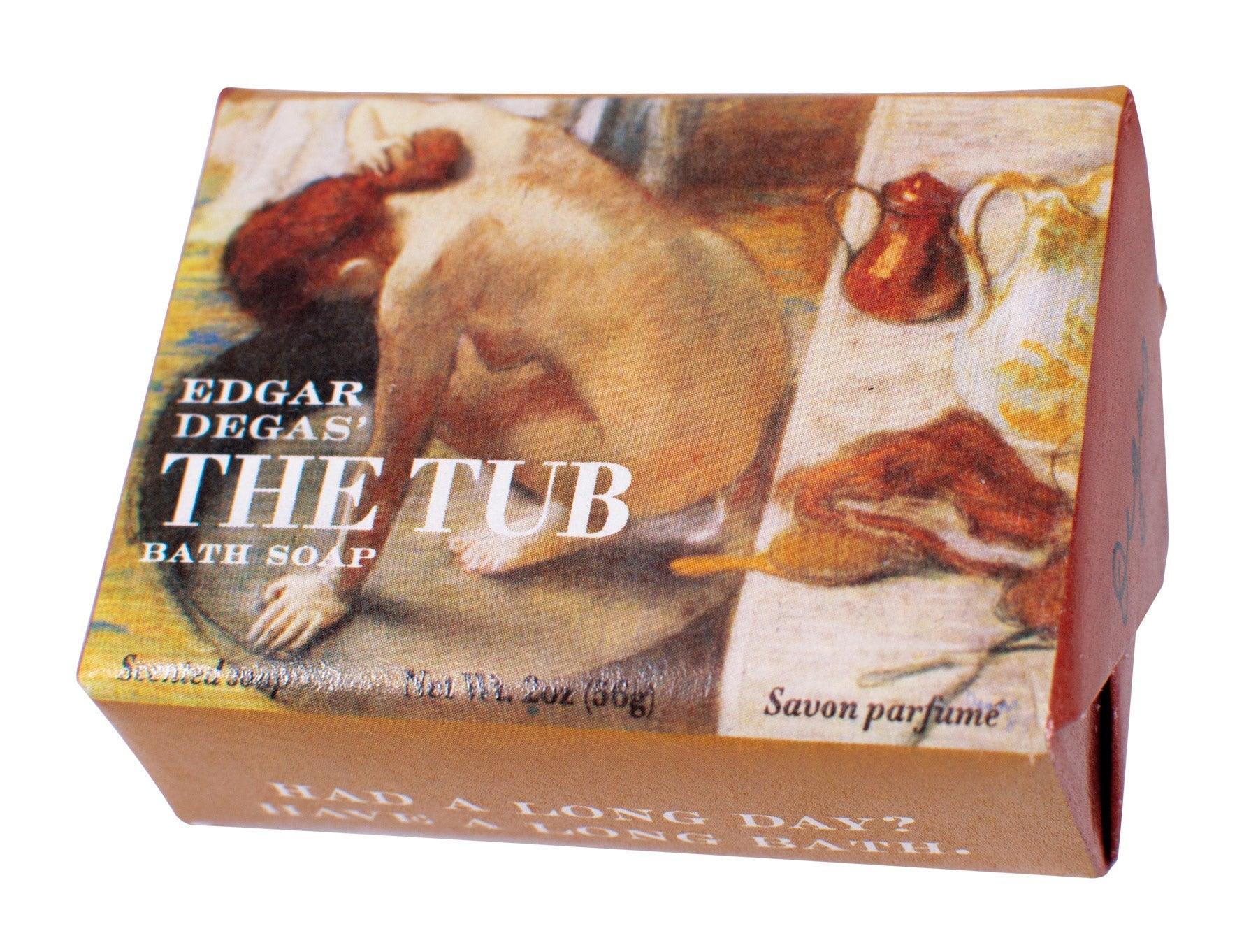 Product photo of Edgar Degas' The Tub Bath Soap, a novelty gift manufactured by The Unemployed Philosophers Guild.