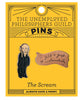 Product photo of Edvard Munch's The Scream Enamel Pin Set, a novelty gift manufactured by The Unemployed Philosophers Guild.