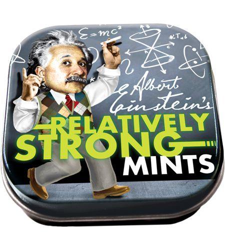 Product photo of Einstein Relativity Mints, a novelty gift manufactured by The Unemployed Philosophers Guild.