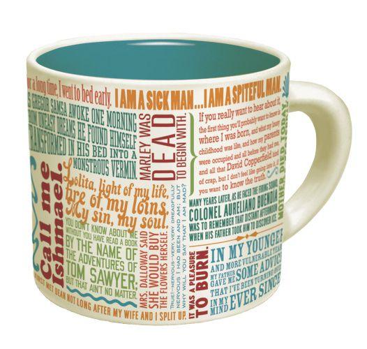First Lines of Literature Mug  Smart and Funny Gifts by UPG – The  Unemployed Philosophers Guild
