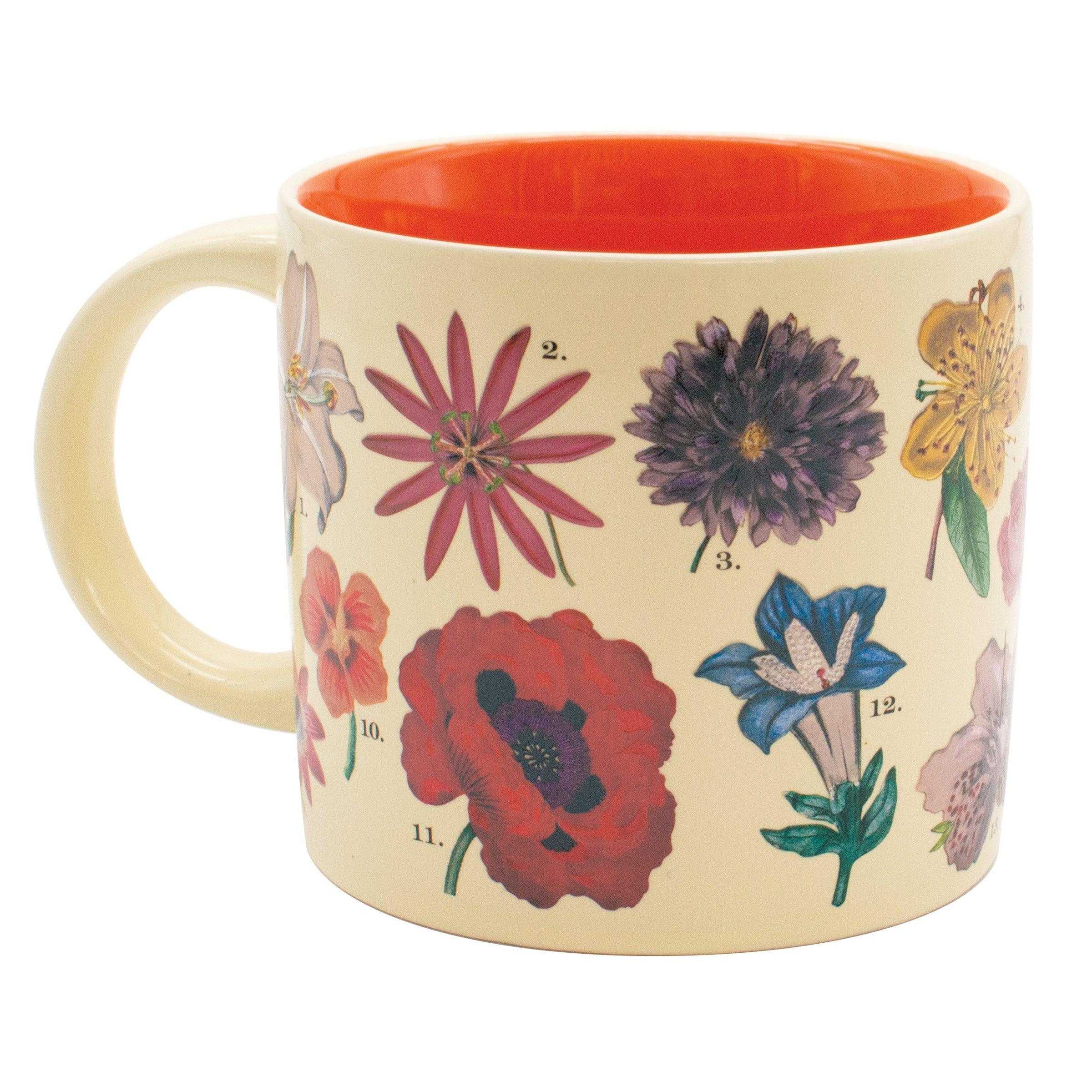 Product photo of Flowers Mug, a novelty gift manufactured by The Unemployed Philosophers Guild.