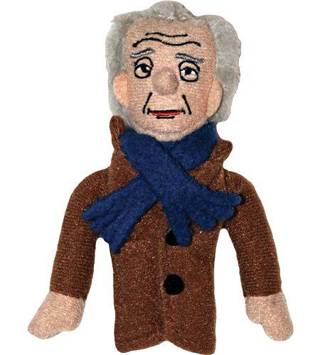 Product photo of Frank Lloyd Wright Finger Puppet, a novelty gift manufactured by The Unemployed Philosophers Guild.