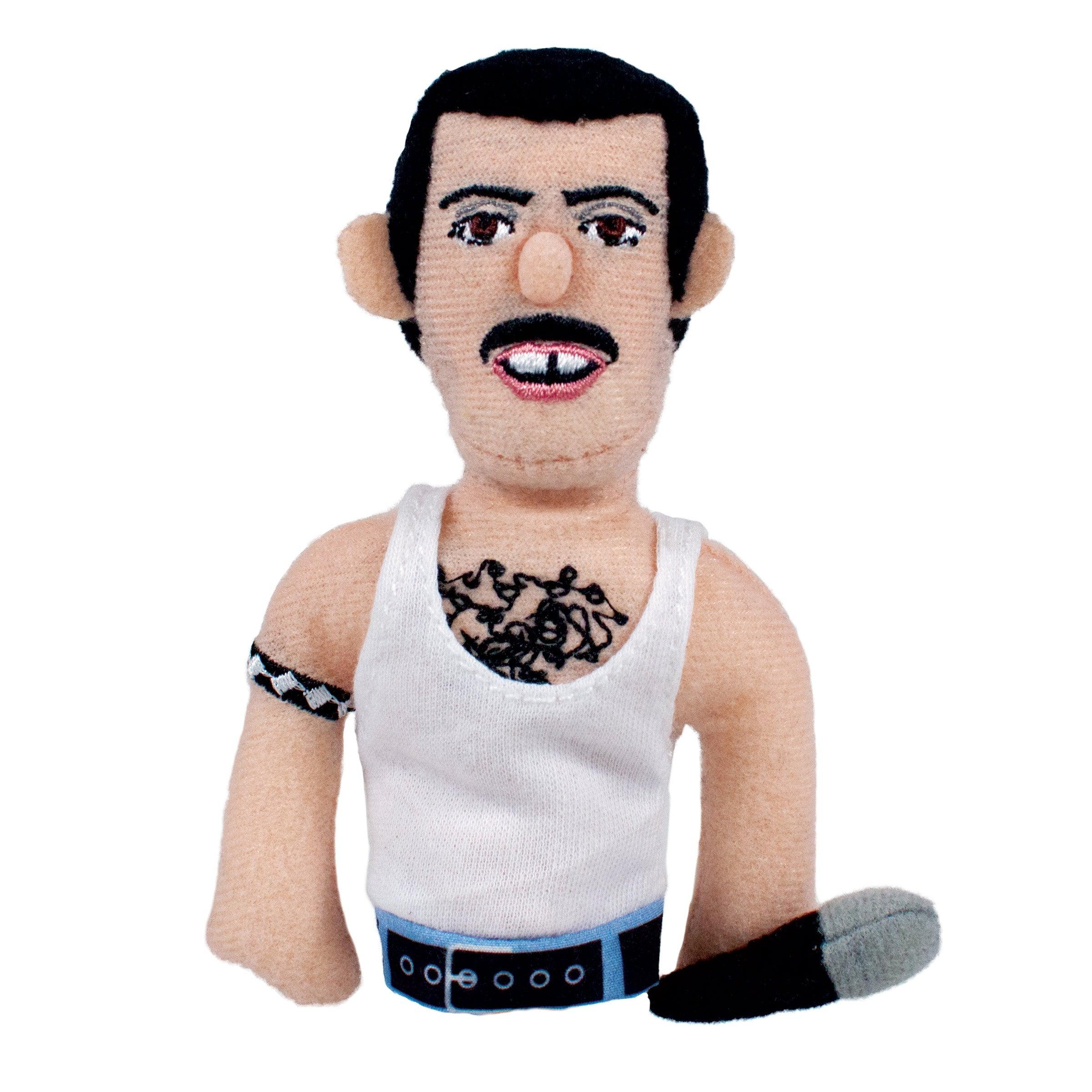 Product photo of Freddie Mercury Finger Puppet, a novelty gift manufactured by The Unemployed Philosophers Guild.