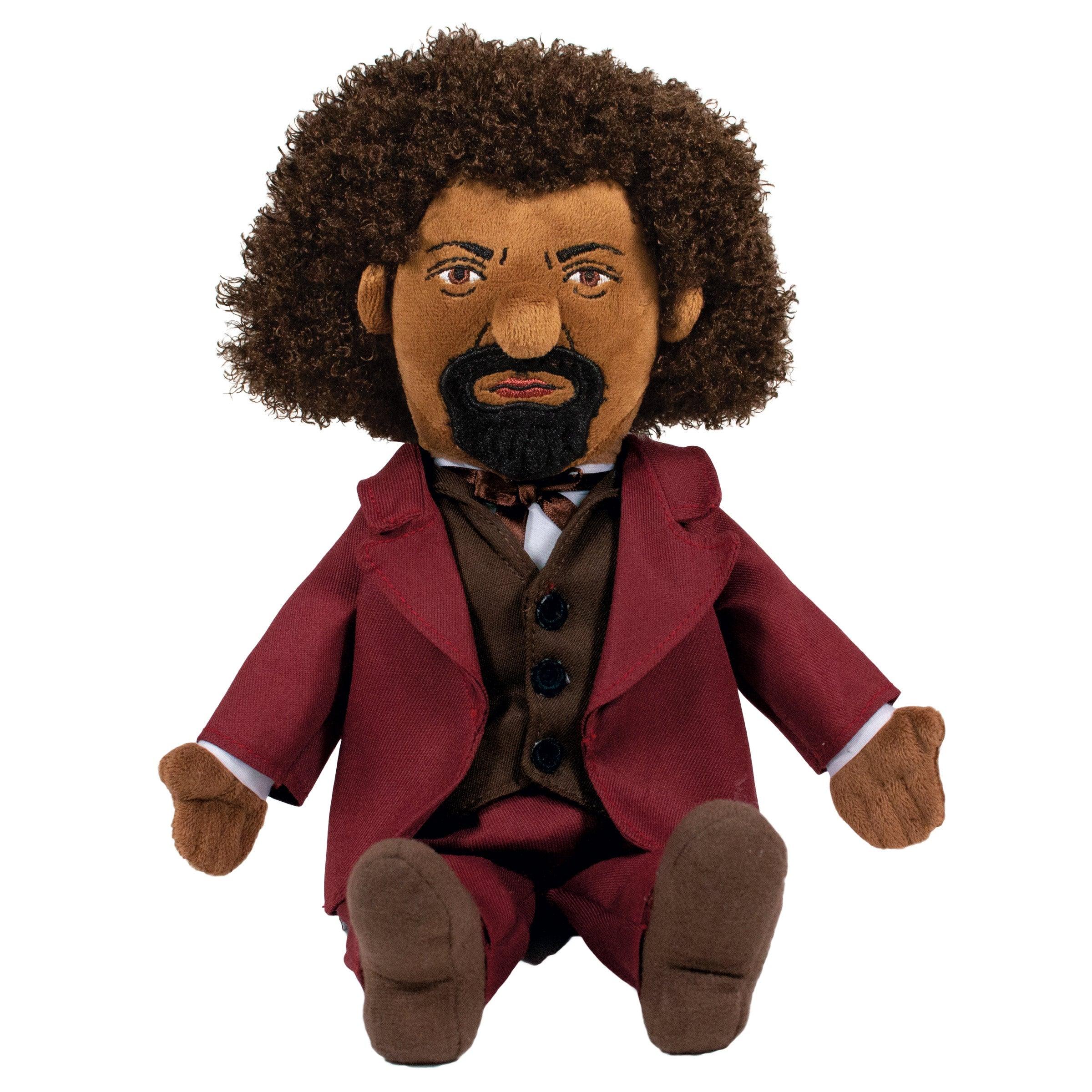 Product photo of Frederick Douglass Plush Doll, a novelty gift manufactured by The Unemployed Philosophers Guild.