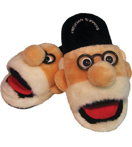 Product photo of Freudian Slippers, a novelty gift manufactured by The Unemployed Philosophers Guild.