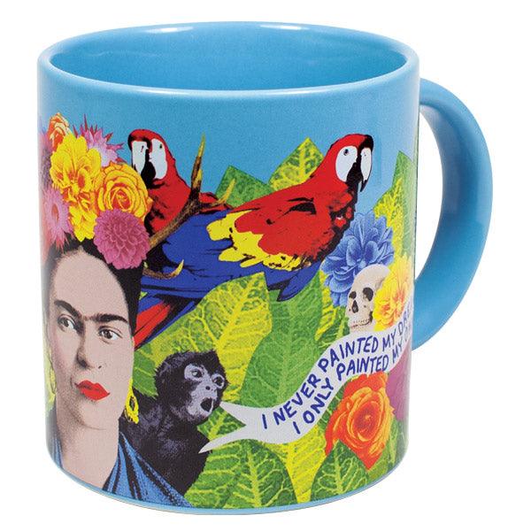 Product photo of Frida Kahlo Art Mug, a novelty gift manufactured by The Unemployed Philosophers Guild.