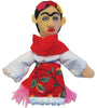 Product photo of Frida Kahlo Finger Puppet, a novelty gift manufactured by The Unemployed Philosophers Guild.