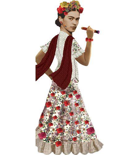 Product photo of Frida Kahlo Greeting Card, a novelty gift manufactured by The Unemployed Philosophers Guild.